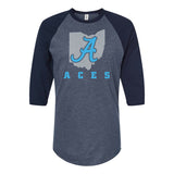 Aces Logo Raglan Tee