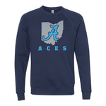 Aces Raglan Crewneck Sweatshirt