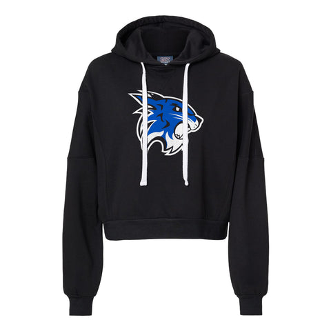 HD Girls Hoops Hooded Crop Sweatshirt