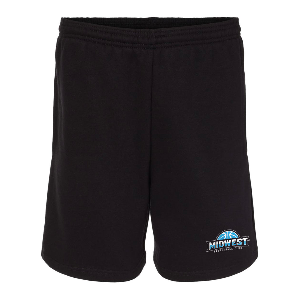 Black Athletic Fleece Shorts